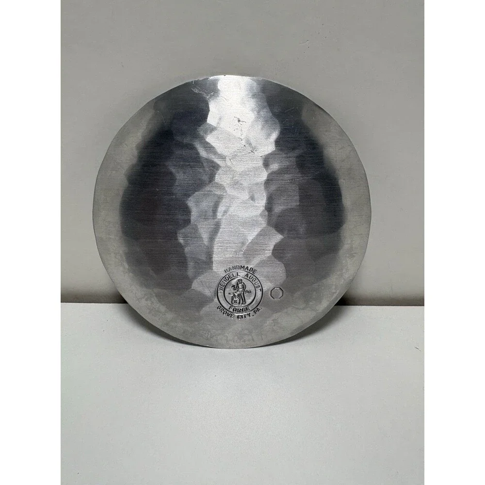 Wendell August Forge Amish Returning Home Hammered Aluminum Coaster Plate 9”